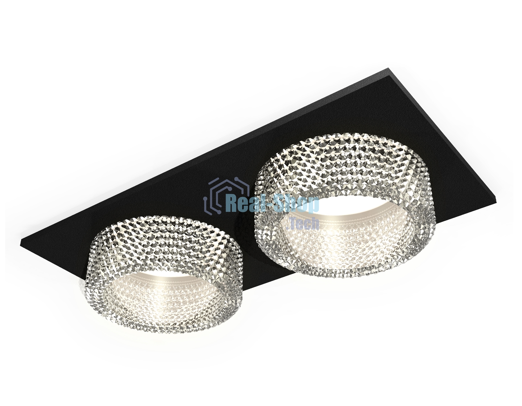 Комплект встраиваемого светильника Ambrella light XC6526040 SBK/CL черный песок/прозрачный MR16 GU5.3 (C6526, N6150)