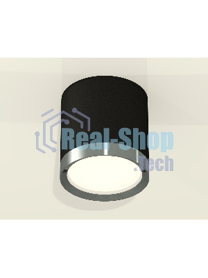 Светильник Ambrella Light XS8142006 SBK/PPH черный песок/графит полированный GX53 (C8142, N8133)