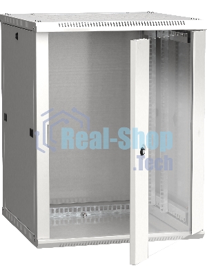 Шкаф ITK LINEA W 15U 600x600 мм дверь стекло, RAL7035