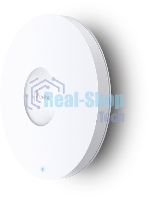 Потолочная точка доступа TP-Link EAP653 AX3000 Ceiling Mount Dual-Band Wi-Fi 6 Access Point, 1 1Gbps RJ45 Port, 574Mbps at2.4 GHz + 2402 Mbps at 5 GHz, 802.3at POE, 2 Internal Antennas