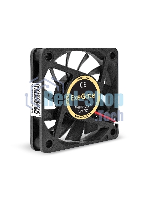 Вентилятор 12В DC ExeGate EX06010S2P (60x60x10 мм, Sleeve bearing (подшипник скольжения), 2pin, 2500RPM, 20dBA)
