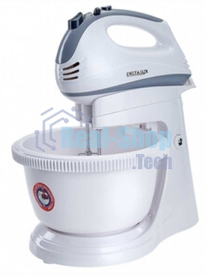Миксер DELTA LUX DE-7901C белый с серым