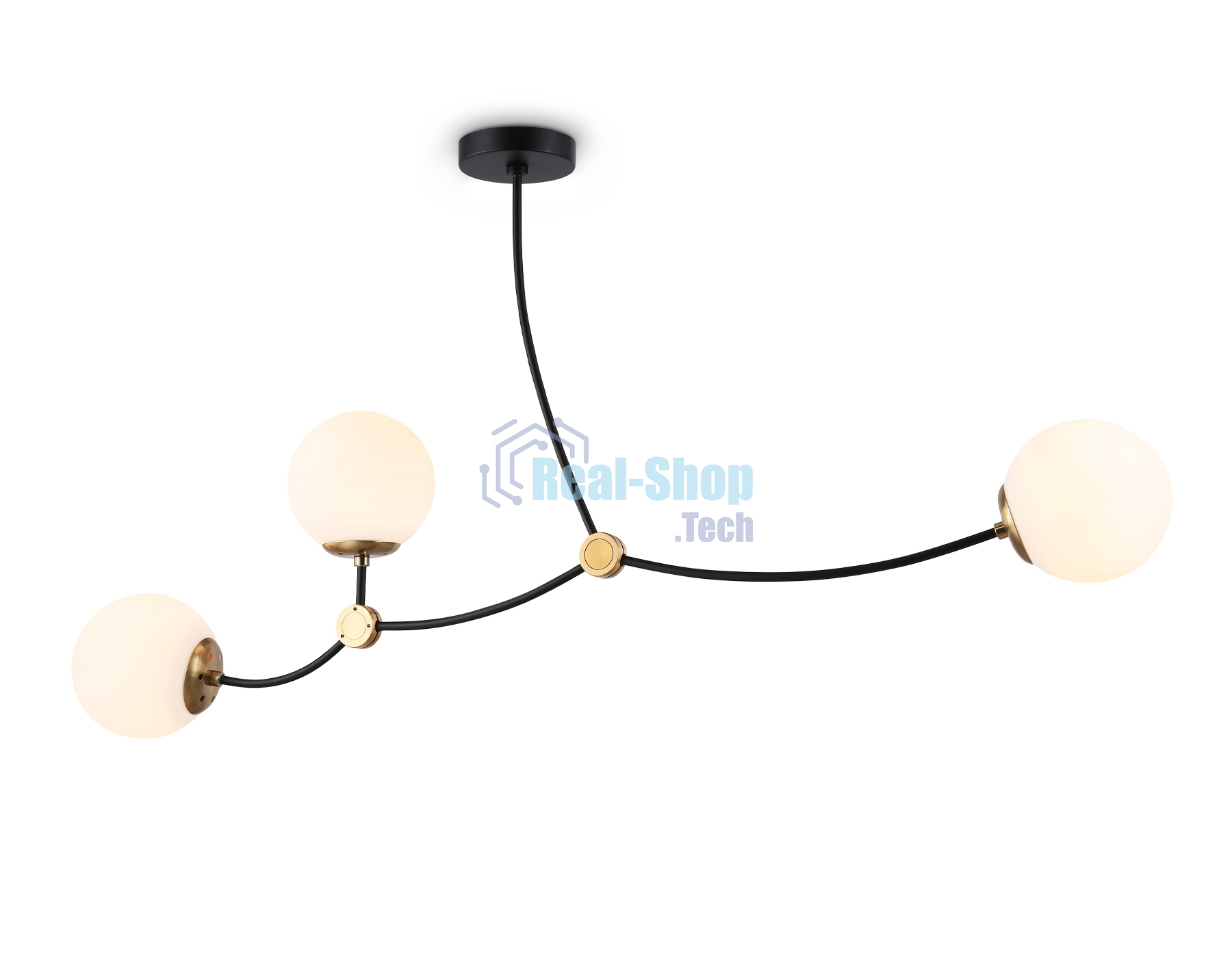 Светитльник Ambrella Light TR2568/3 BK/SB черный/бронза E27/3 max 60W 1130*150*540