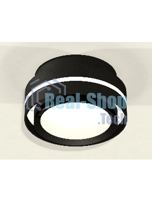 Светильник Ambrella Light XS8414001 SBK/PBK черный песок/черный полированный GX53 (C8414, N8113)
