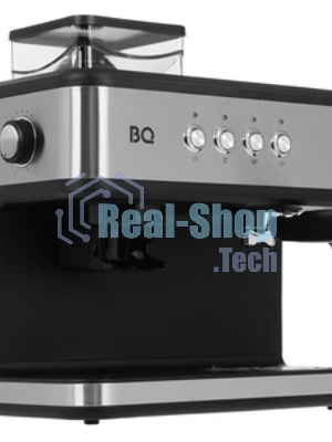 Кофейная станция BQ CM1003 сталь/черный, исп. кофе - зерновой/молотый, 1.5 л, 1150 Вт. 15 бар