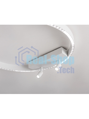 Потолочный светодиодный светильник Ambrella light FL5807/1+2 WH белый 40W 3000K/4200K/6400K D600*95 (без ПДУ)