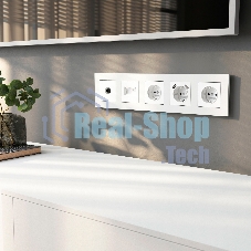 Рамка на 5 постов Slab (белый софт) W0052961