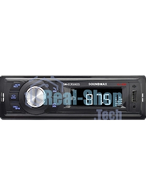 Автомагнитола Soundmax SM-CCR3062B, 1 DIN, Bluetooth, USB Type-A, AUX