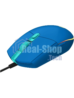 Мышь проводная Logitech G102 LIGHTSYNC синий, 8000 dpi, USB, кнопки - 6