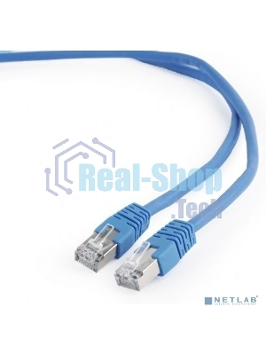 Патч-корд FTP Cablexpert cat.6, 1м, литой, многожильный, черный