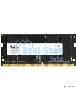 Оперативная память NETAC Basic, DDR4, 16GB (1x16GB), 2666MHz, CL19, SO-DIMM