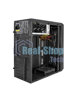 Компьютерный корпус Miditower ExeGate XP-332UC-UNS500 (ATX, БП UNS500 с вент. 12см, 2хUSB 3.0/1хTypeC, аудио, черный)