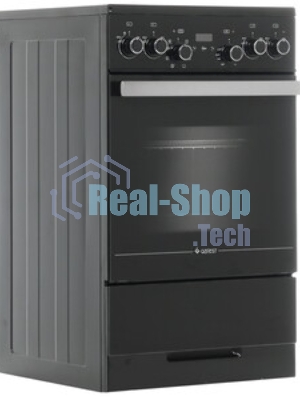 Плита электрическая Gefest ЭП Н Д 5560-03 0057 черный, конфорок 4 электрических, духовка 55 л, 50 см x 85 см x 58.5 см
