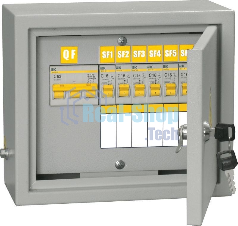 Щит ОЩВ-6/ОЩВ-3-63-6-0 (ВВ63А 6х16А) IP31 IEK MSM10-3N-06-31