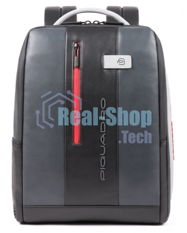 Рюкзак для ноутбука Piquadro Urban CA4818UB00/GRN серый/черный натур.кожа