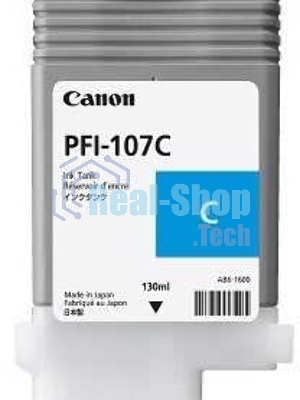 Картридж струйный Canon PFI-107C (6706B001) голубой (130 мл) для Canon iP F680/685/780/785