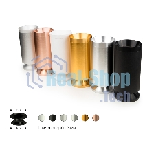 Корпус светильника C6326 PPG золото розовое полированное D60*H100mm MR16 GU5.3