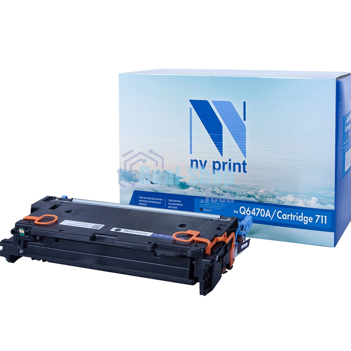 Картридж лазерный NVPrint совместимый HP Q6470A/Canon 711 Black для LaserJet Color 3505/3505x/3505n/3505dn/3600/3600n/3600dn/3800/3800n/3800dn/3800dnt/Canon LBP-5300/5360/MF-9130/9170/9220Cdn/9280Cdn (6000k)