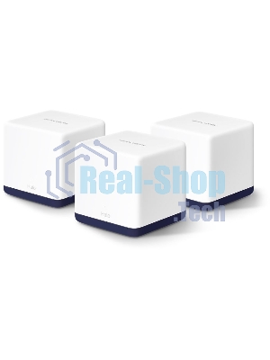 Система Mercusys MESH AC1900 Whole Home Mesh Wi-Fi System, 3× Internal Antennas, 3×Gb ports (WAN/LAN) (3-pack)