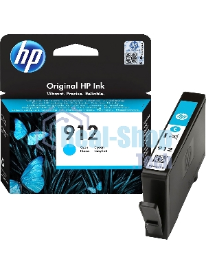 Картридж струйный HP 912 3YL77AE голубой (315стр.) для HP OfficeJet 801x/802x