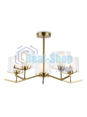 Светильник Ambrella light LH57007/5 BS/FR латунь/белый матовый E14/5 max 40W D690*390