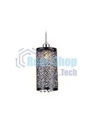 Светильник Ambrella light TR3637 CH/BK хром/черный E14 max 40W D130*1100