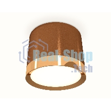 Светильник Ambrella Light XS8117001 SCF/PYG кофе песок/золото желтое полированное GX53 (C8117, N8124)