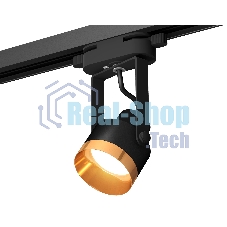 Светильник Ambrella light XT6602044 PBK/PYG черный полированный/золото желтое полированное MR16 GU10 (C6602, N6134)