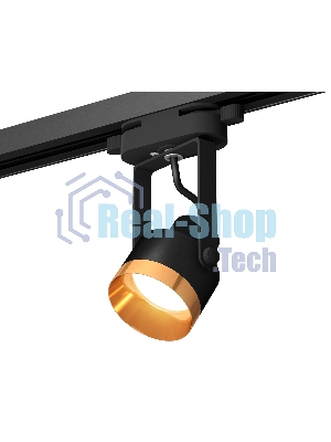 Светильник Ambrella light XT6602044 PBK/PYG черный полированный/золото желтое полированное MR16 GU10 (C6602, N6134)