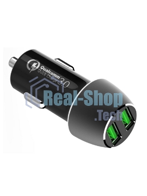 Автомобильное ЗУ ACD 36Вт, 2xUSB QC, 3.6~12В/3А RTL