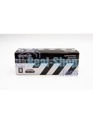 Батарейка GoPower LR6 AA Shrink 2 Alkaline 1.5V (2/40/800) коробка (40 шт.)