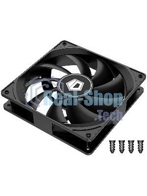 Вентилятор для корпуса ID-Cooling FL-12025K черный 120мм 1250rpm 21db 3-pin