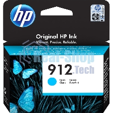 Картридж струйный HP 912 3YL77AE голубой (315стр.) для HP OfficeJet 801x/802x
