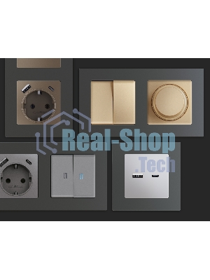 Рамка ALFA Techno (Графит Мягкое касание) 2-ая AF220802