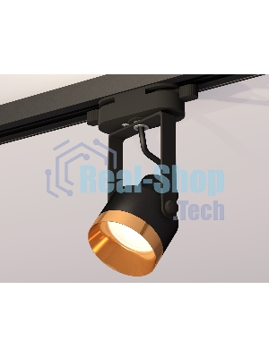 Светильник Ambrella light XT6602044 PBK/PYG черный полированный/золото желтое полированное MR16 GU10 (C6602, N6134)