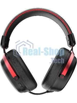 Гарнитура Acer OHR401 чёрный, беспроводная + проводная, USB/Bluetooth/mini jack 3.5 мм, до 55 ч, подсветка