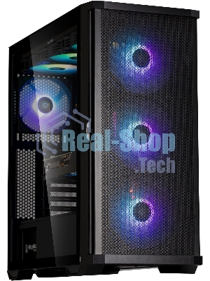 Компьютерный корпус ZALMAN Z10 PLUS, ATX, черный, WINDOW, 2x3.5