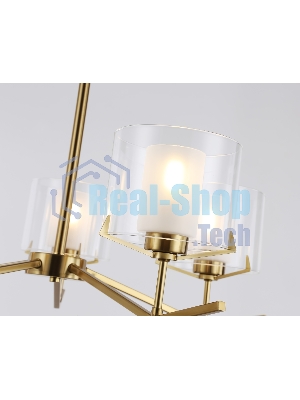 Светильник Ambrella light LH57007/5 BS/FR латунь/белый матовый E14/5 max 40W D690*390