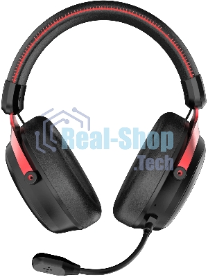 Гарнитура Acer OHR401 чёрный, беспроводная + проводная, USB/Bluetooth/mini jack 3.5 мм, до 55 ч, подсветка