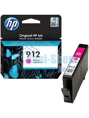 Картридж струйный HP 912 3YL78AE пурпурный (315стр.) для HP OfficeJet 801x/802x