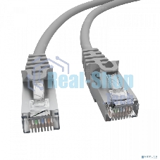 Патч-корд NTSS PREMIUM 2xRJ45/8P8C, T568B FTP CAT5e LSZH 1 метр, серый NTSS-PC-PM-FTP-RJ45-5e-1.0-LSZH-GY