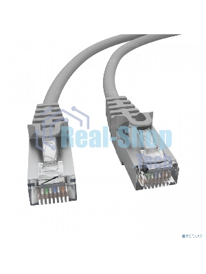 Патч-корд NTSS PREMIUM 2xRJ45/8P8C, T568B FTP CAT5e LSZH 1 метр, серый NTSS-PC-PM-FTP-RJ45-5e-1.0-LSZH-GY
