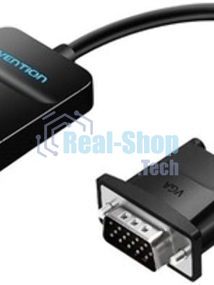 Переходник с кабелем HDMI на VGA плюс аудио