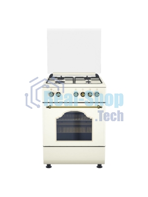 Плита газовая DE Luxe 606040.24-000 ГКР (ЧР) нержавеющая сталь, конфорок 4 шт, духовка 64 л, 60 см x 85 см x 60 см