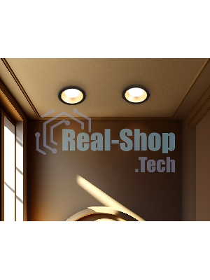 Светильник Ambrella light TN52334 SBK/SGD черный песок/золото песок GX53 max 12W D115*25