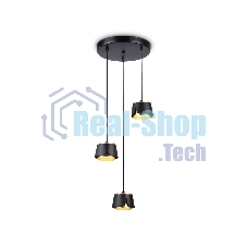 Светильник Ambrella light TN71252/3 BK/GD черный/золото GX53/3 D250*1090