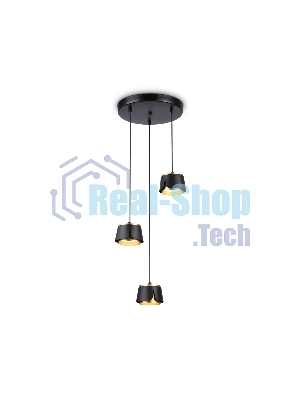 Светильник Ambrella light TN71252/3 BK/GD черный/золото GX53/3 D250*1090