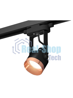 Светильник Ambrella light XT6602045 PBK/PPG черный полированный/золото розовое полированное MR16 GU10 (C6602, N6135)
