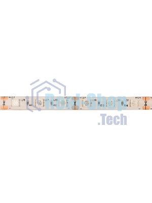 Лента светодиодная силикон, 10 мм, IP65, SMD 5050, 60 LED/m, 12 V, цвет свечения желтый