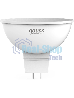 Лампа светодиодная Gauss Elementary 13521 11Вт цок.:GU5.3 софит 180B св.свеч.бел.нейт. MR16 (упак.:10шт)